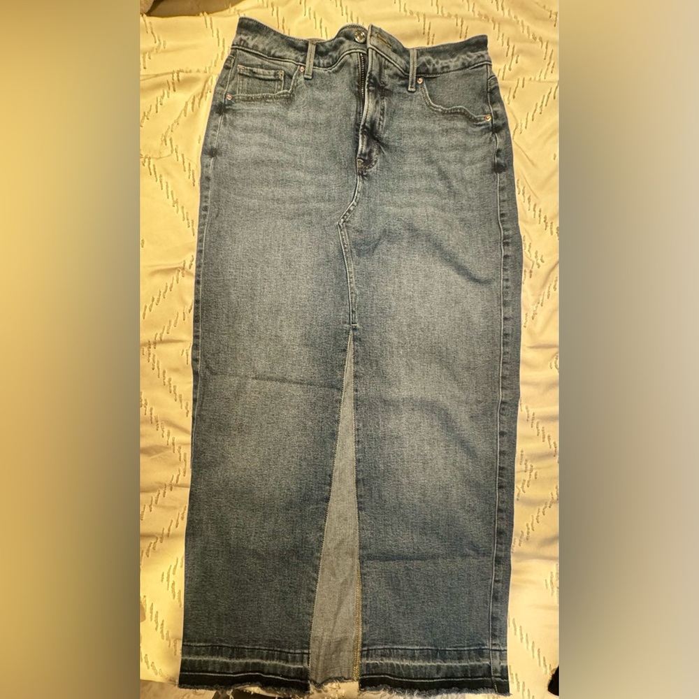 Express Long Jean Skirt